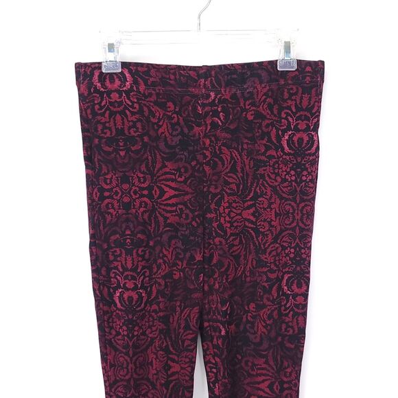Chicos Fabulously Slimming Leggings Womens Medium Size 1 Floral Tummy Pants - Picture 5 of 9